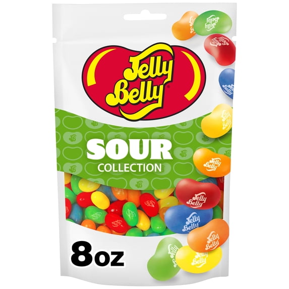 Jelly Belly Sour Jelly Bean Collection - 8 oz Pouch Bag - Genuine, Official, Straight from the Source