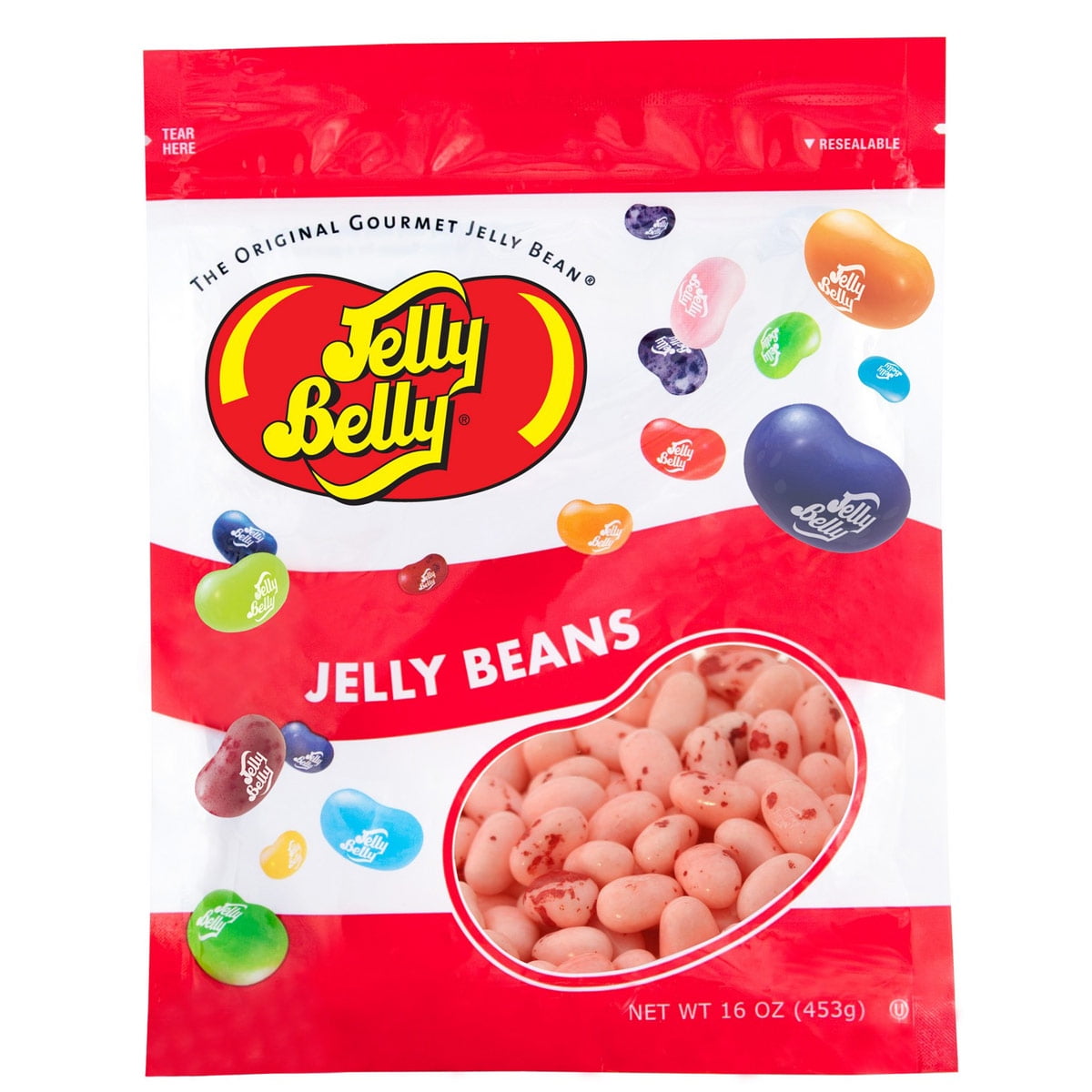 Jelly Belly Strawberry Cheesecake Jelly Beans 1 Pound (16 Ounces), Creamy Flavor, Resealable