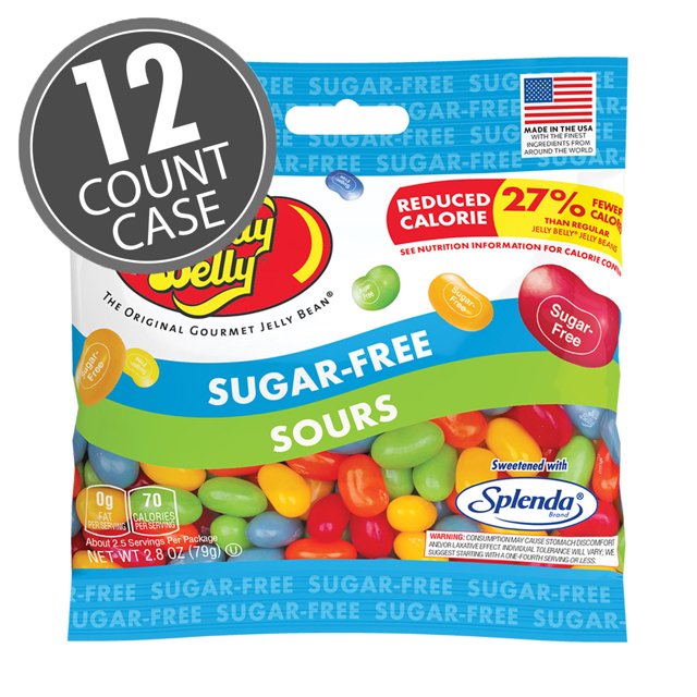 Jelly Belly SugarFree Sour Jelly Beans Mix of 5 Sour Fruit Flavors