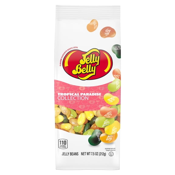 Jelly Belly Tropical Paradise Jelly Bean Collection - 7.5 oz Gift Bag - Genuine, Official, Straight from the Source