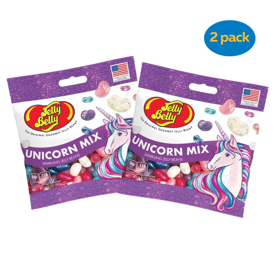 Jelly Belly Unicorn Mix Gourmet Jelly Beans, 3.5 oz Bag, 2 Pack