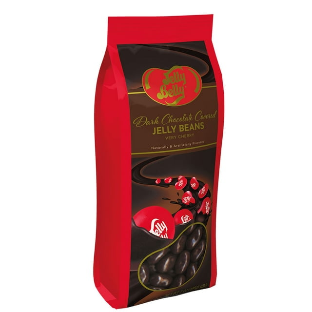 Jelly Belly Very Cherry Dark Chocolate Covered Jelly Beans Gift Bag 7 oz.