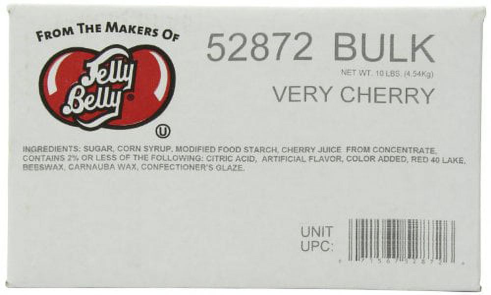 Jelly Belly Very Cherry Jelly Beans, 10-Pound Box