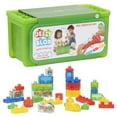 thumbnail image 1 of Jelly Blox - Stash & Stack - 2-in-1 Storage Case by Goliath, Includes 30 Pieces, Ages 2+, 1 of 16