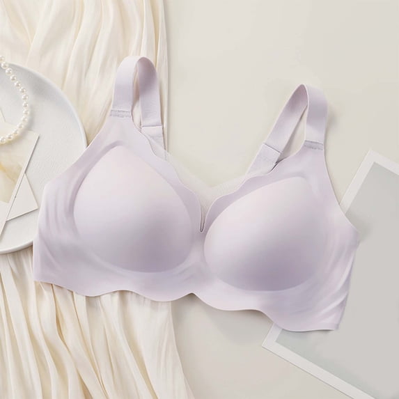 Jelly Bra Push Up Full Coverage T-Shirt Bra Supportive Bralette Plus Size Fashion Bras for Fashionable Woman Regular & Plus Size