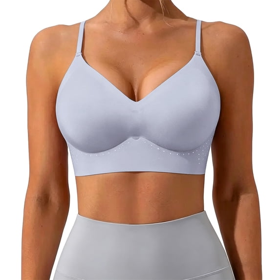 Jelly Bra Strapless Bra Low Back Halter Tops for Women Push Up Bralette Spaghetti Strap Bra Backless Bra Push Up Workout Bras for Women Blue XL