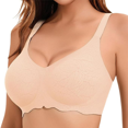 thumbnail image 1 of Jelly Bras For Women Wireless Full Coverage Jelly Bra with Hollow Breathable Design Soft Lightweight S-3XL, 1 of 1
