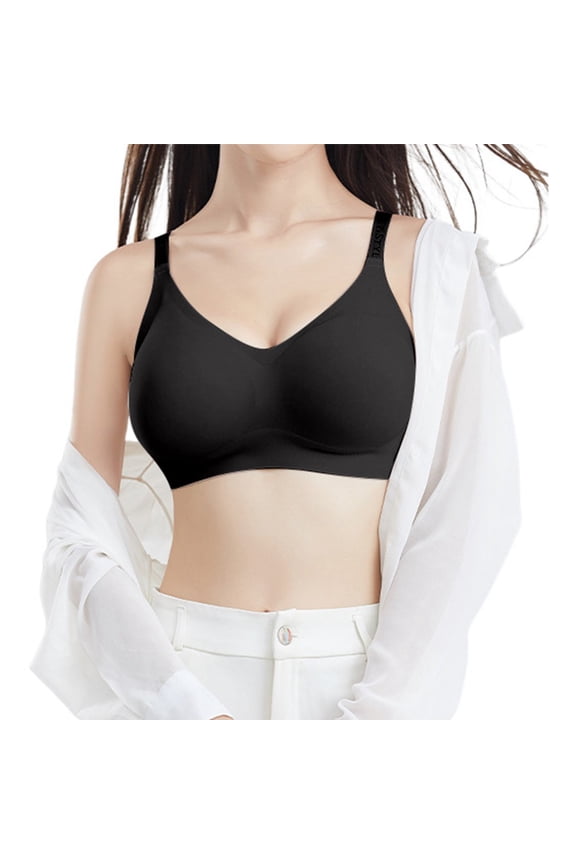 Jelly Bras for Women No Underwire Mesh Wireless Push Up Bra Seamless Full Coverage Lift T Shirt Everyday Sleep Bralettes