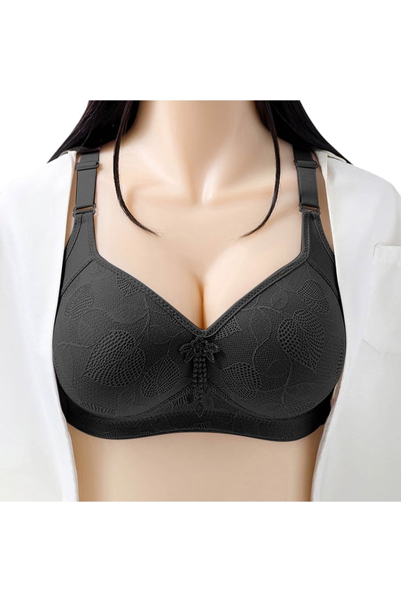 Jelly Bras for Women Plus Size Comfort Soft No Underwire Bra Casual Summer Bra for Sister for Gifts