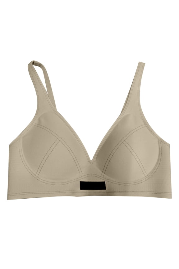 Jelly Bras for Women Push Up Cloud Feel Wireless Bra Soft Support Smooth Side Jelly Strips Comfort for Small Bust Green M