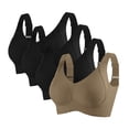 thumbnail image 1 of 4PC Jelly Bras for Women Push Up Wireless Bras Plus SizeWireless Comfortable Soft Bras For Women Full Coverage Everyday No Show Bra, 1 of 2