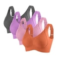 thumbnail image 1 of 4PC Jelly Bras for Women Push Up Wireless Bras Plus SizeWireless Comfortable Soft Bras For Women Full Coverage Everyday No Show Bra, 1 of 2