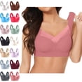 thumbnail image 1 of Jelly Bras for Women Seamless Powerful Push Up Wireless Bra Full-Figure Lift Anti Sagging Bras Pink 38, 1 of 7