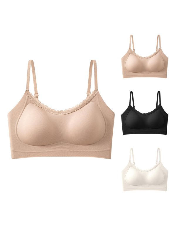 Jelly Bras for Women, Solid Color Push Up Jelly Support Bra, Breathable Moderate Gathered Underwear for office Desk Work | TruHer,White M