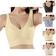 thumbnail image 1 of Jelly Bras for Women V Neck Lightweight Seamless Wireless Anti Sagging Lifting Push Up Bralettes Everyday Bra, 1 of 6
