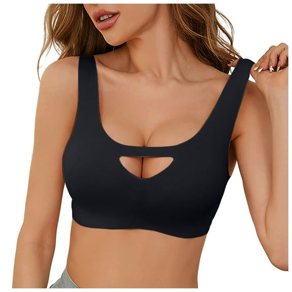 Jelly Bras for Women with Support Wireless Seamless T-Shirt Bra No Underwire Full Coverage Comfort Bralette Sport Bras