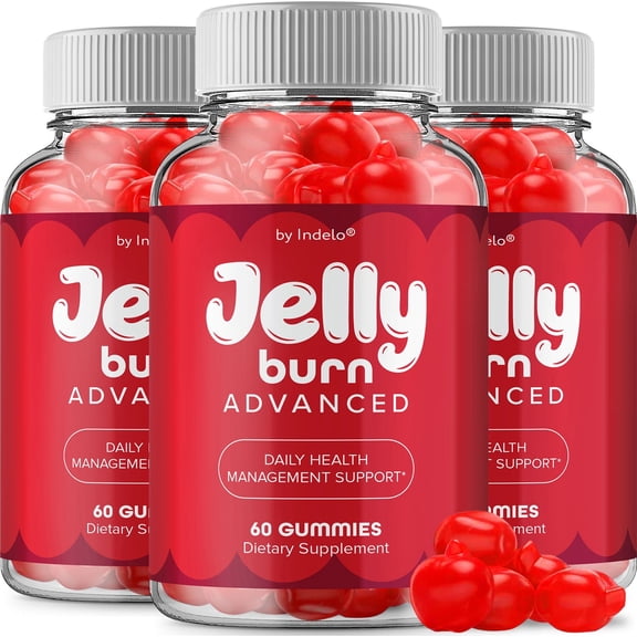 Jelly Burn ACV Gummies Supplement  JellyBurn ACV Gummy Apple Cider Vinegar 1000MG, 3 Pack, 180 Gummies