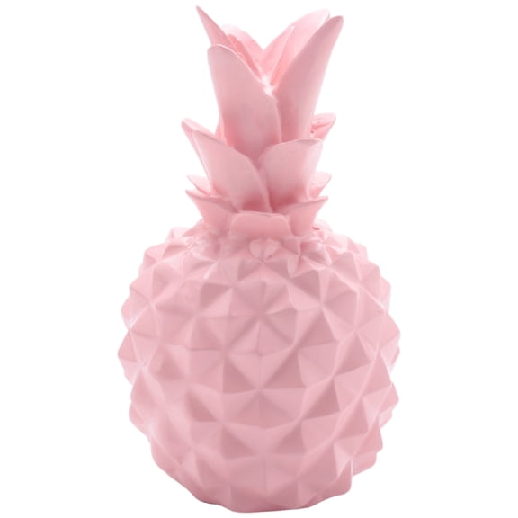 Jelly Color Pineapple Ornaments Home Decoration Resin Kids Piggy Bank Fruit Decor Cute Girls Present Pink S