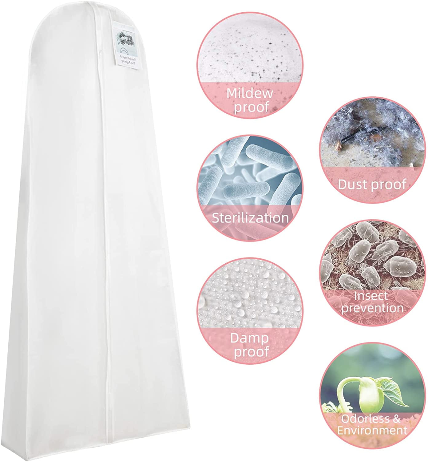 Jelly Comb 2 PCS Wedding Dress Bag Bridal Dress Cover Bag Wedding Dress Storage Bag Bridal Long