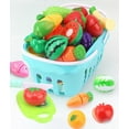 Jelly Comb 30 Pcs Cutting Play Food Toy Set for Kids,Pretend Cooking