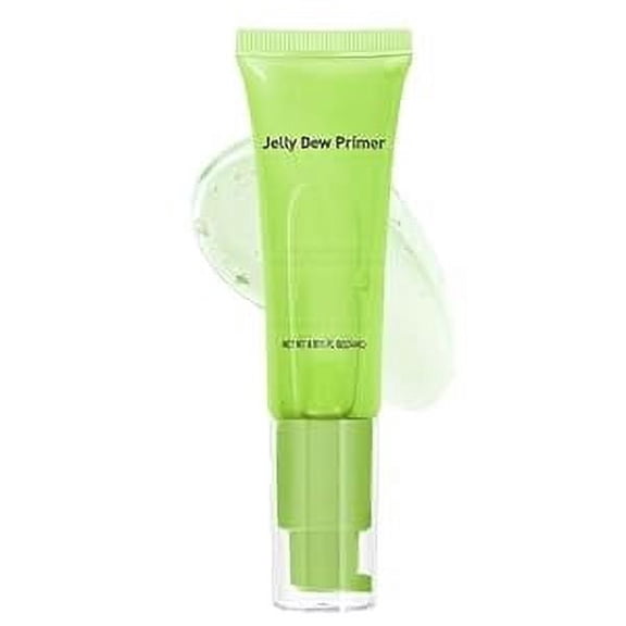 Jelly Dew Primer, Hydrating Face Primer, Minimize Pores Fine Lines & Smooth Skin, Grip Makeup Primer, Gel-Based Moisturize Foundation Primer for All Skin (Green Grape, 24ml)