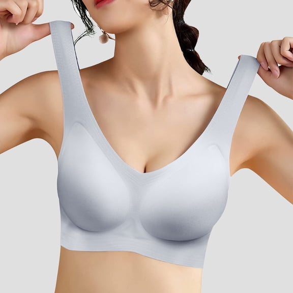 Jelly Fabric Wire Seamless Seamless Comfortable Non Restraining Breathable Beautiful Sports Bra Large Size Bras Medium Sports Bra for Women Front Closure Bra Bra 36c Woman Bras 36 C Push up Bras