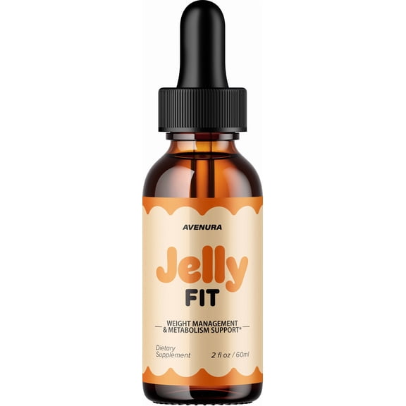 Jelly Fit Liquid Drops JellyFit Natural Blend Advanced Formula for Active Lifestyle, 1 Pack, 1 Month Supply
