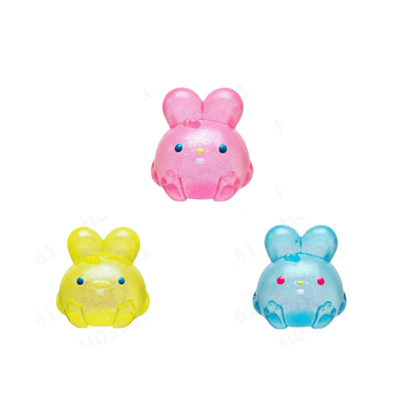 Jelly Hops Bunny Stress Ball, Cute Bunny Squishy Toy Portable Gift Stress Ball for Friends & Family, Interactive Desk Decor