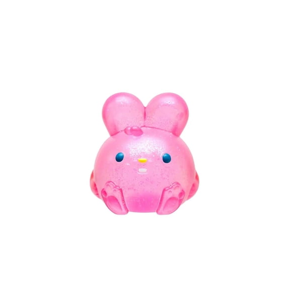 Jelly Hops Scented Bunny Squishy Fidget Toys - Sparkly Solid Squish Texture with Strawberry, Banana & Blue Raspberry Scents, Sensory Stress Balls for Spring Fun and Easter Baskets