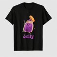 thumbnail image 1 of Jelly Jar Graphic T-Shirt, Cute Food Matching 100% Cotton Casual Short Sleeve Shirt, 1 of 7