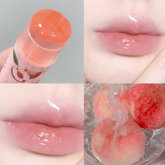 Jelly Lipstick, Hydrating Lip Balm, Long-Lasting Moisturizing Lip Color, Creamy Breathable Texture with Sheer Buildable Coverage for Lips Cheeks and Eyes