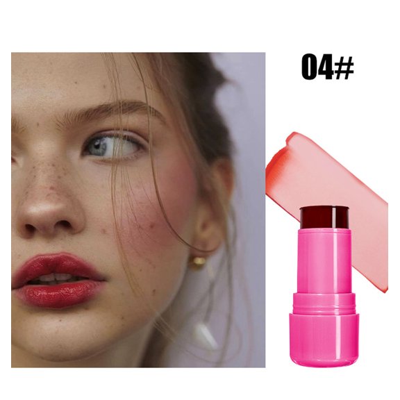 Jelly Lipstick Powder Blusher, Transparent Cheek Stains, Natural Plant Extracts Moisturizing Long Lasting Color Development, Easy To Apply Watercolor Paint Finish Makeup