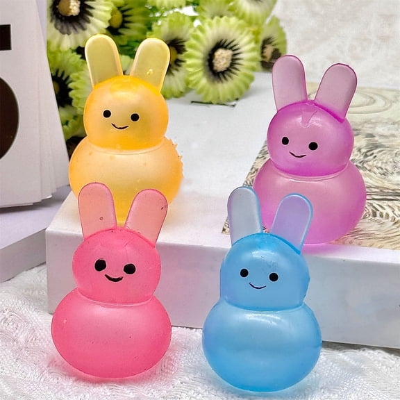 Jelly Maltose Stress Ball, Stretchy Clear Sensory Sphere for Focus & Squeezing Gel-Like Slow-Rise Item, Tranquil Desk Fidget Gadget