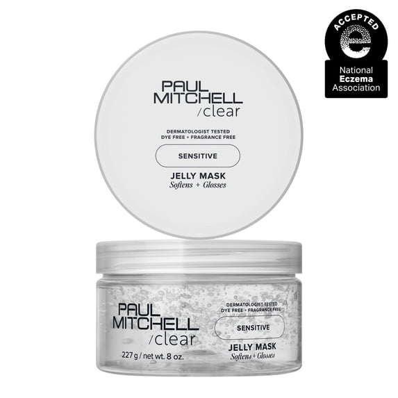 Paul Mitchell Clear Jelly Mask, Fragrance Free Hair Mask, For Sensitive Scalp + Skin, 8 Fl oz