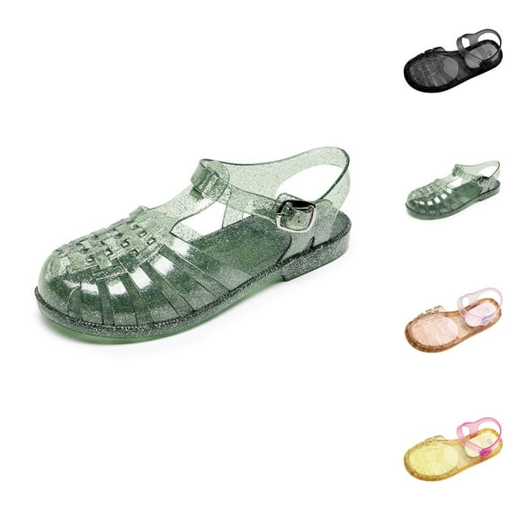 Jelly Mesh Ballet Ballerina For Women Adult Hollow Jelly Clear Sandals Beach Ballet Low Heel Comfortable Summer Beach Jelly Shoes