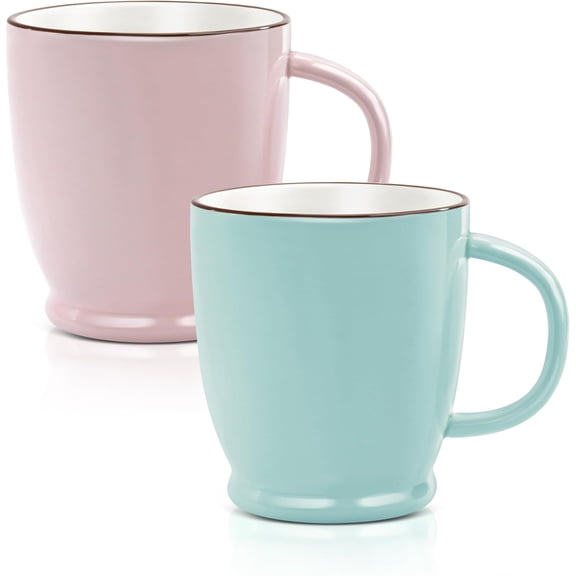 Jelly Mug, 18 oz Large Ceramic Coffee Cup, Cute Porcelain Teacup with Handle, Unique Uneven Surface
