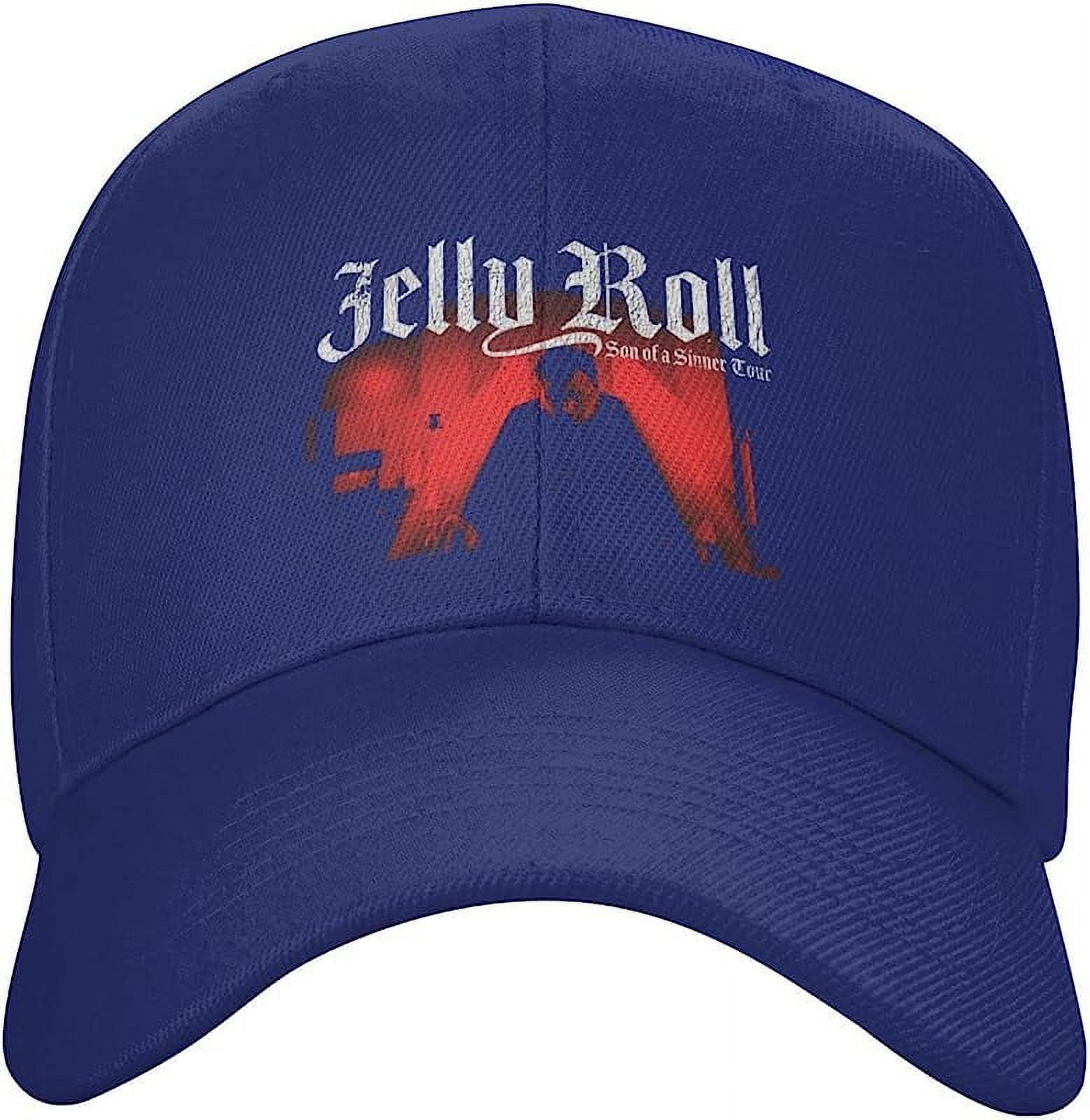 Jelly Music and Roll Baseball Cap Hip Hop Athletic Curved Brim Baseball Hat  Cap Dad Hats for Men Women Black 