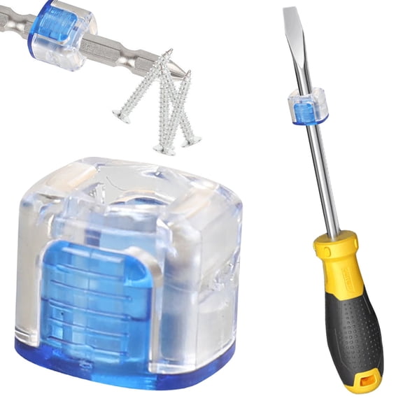 Jelly Pen Magnetizer Blue — Squeeze Pen Magnetizer Tool for Magnetic Screwdrivers, Instant Pen Magnetizer for Small Screws and Hardware Handling