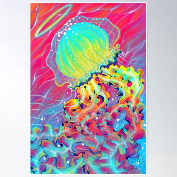 Jelly Poster Wall Art, Modern Wall Decor For Living Room Bedroom, 8x12 UNFRAMED