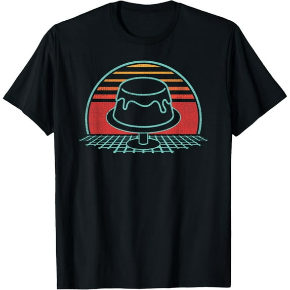 Jelly Pudding Retro Vintage 80s Style Gift T-Shirt men and women can wear, black, white, gifts