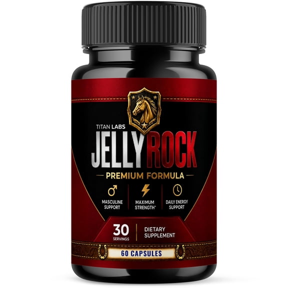 Jelly Rock Advanced Formula Natural Supplement Pills for Max Strength JellyRock Capsules (1 Pack)