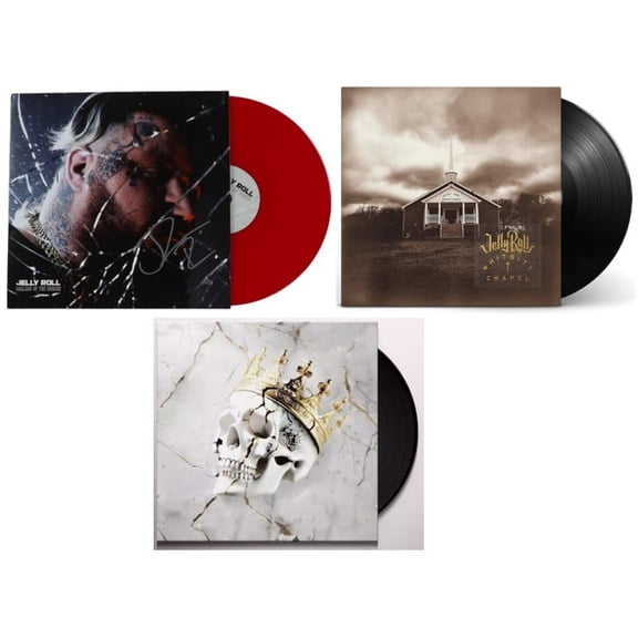 Jelly Roll - 3 Album Vinyl Record Collection: Ballads of the Broken, Whitsitt Chapel and Beautifully Broken - Music & Performance - Vinyl
