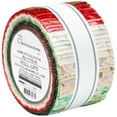 thumbnail image 1 of Jelly Roll - Artisan Batiks Christmastime by Lunn Studios for Robert Kaufman Winter Holidays Gold Metallic 2.5" Strips Roll-Ups Bundle Quilter's Cotton Fabric Precuts (RU-1178-40) M538.22, 1 of 1