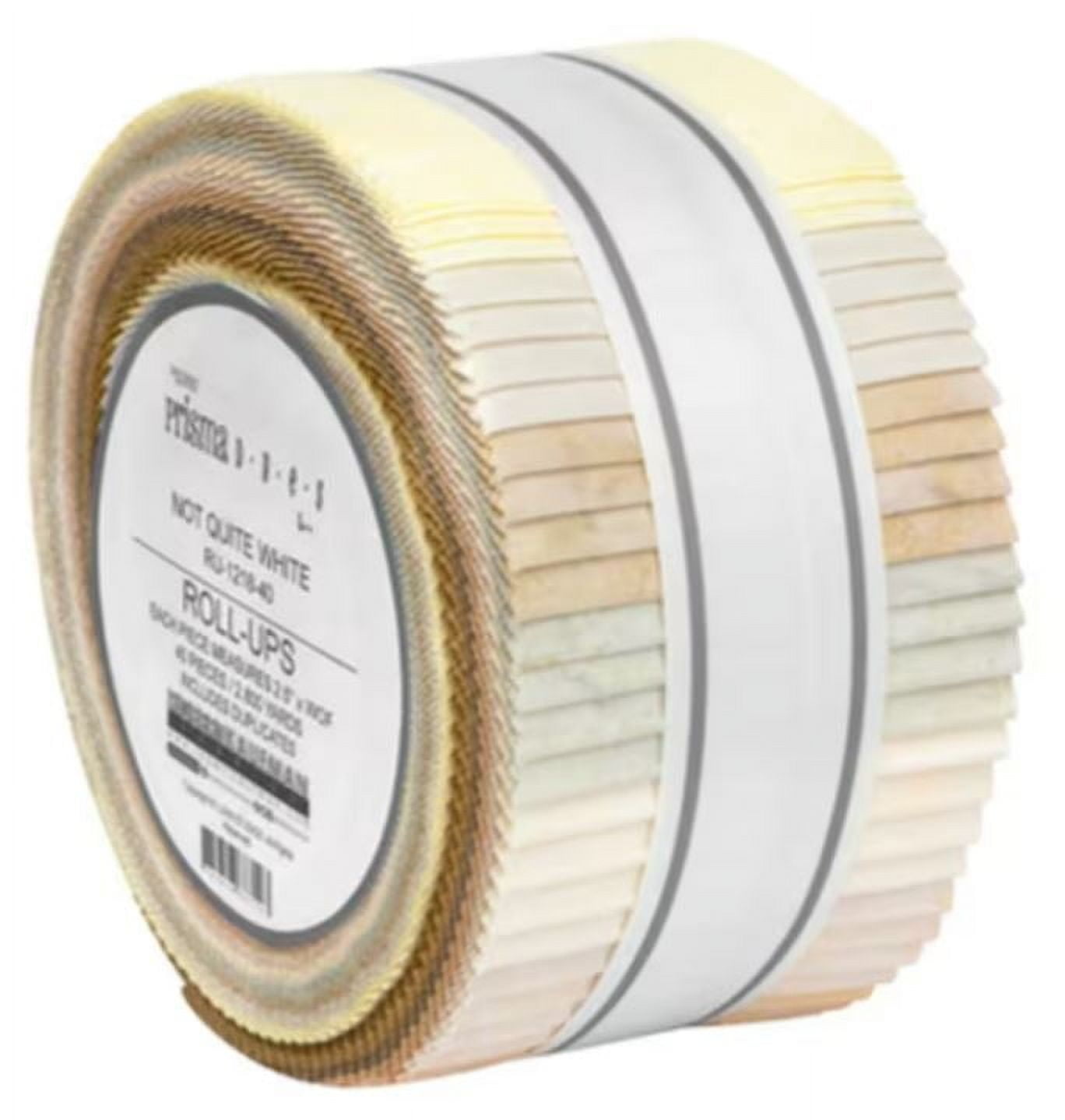Jelly Roll - Artisan Batiks Prisma Dyes Not Quite White by Lunn Studios for Robert Kaufman Yellows Neutrals Blenders 2.5" Strips Roll-Up Bundle Quilter's Cotton Fabric Precuts (RU-1218-40) M492.45