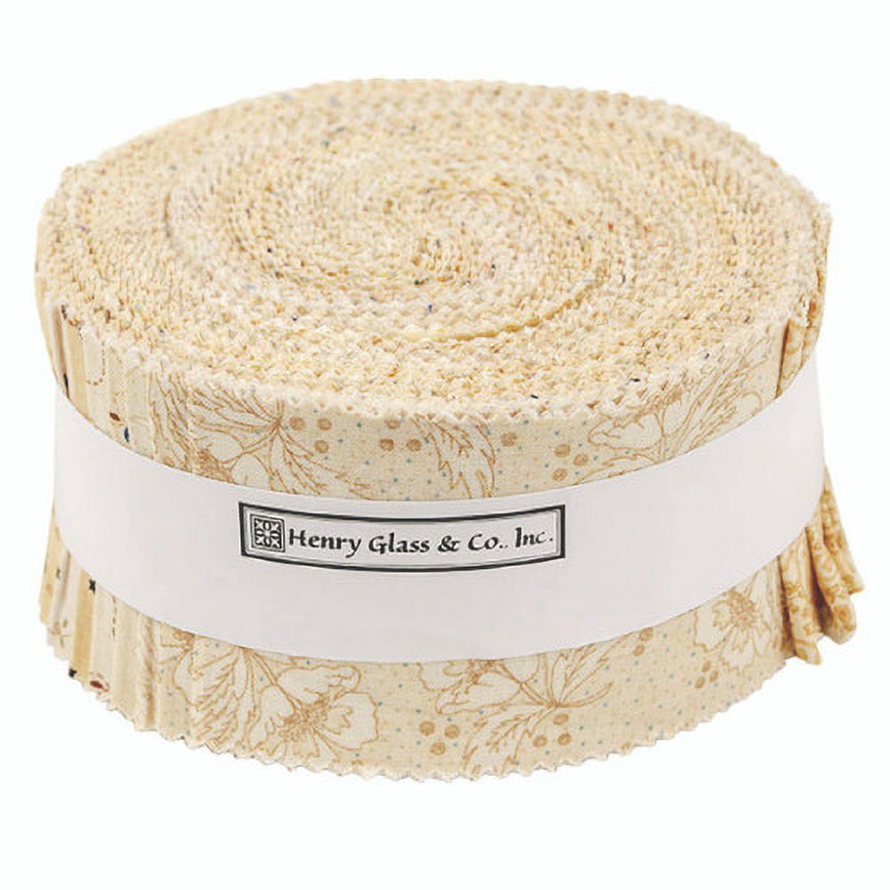 Jelly Roll - Butter Churn Kim Diehl Henry Glass & Co. 40pc Design Roll 2.5" Strips Roll-Up Bundle Quilter's Cotton Fabric Precuts (FSTRIPS-BUTTERCHURN) M524.36