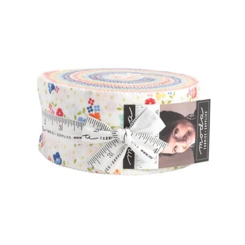 Jelly Roll - Cali & Co by Corey Yoder for Moda Florals Flowers 2.5" Strips Roll-Up Bundle Quilter's Cotton Fabric Precuts (29190JR) M411.07