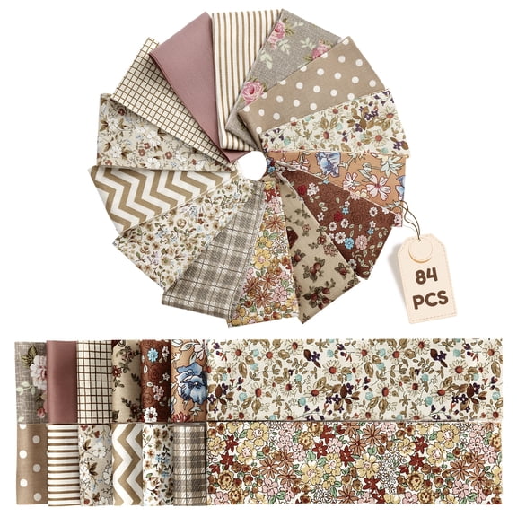Jelly Roll Fabric Cotton Quilting Fabric 84 Precut Strips 2.5 x 19.7 Inches for Quilting and Sewing Crafting with Multiple Patterns