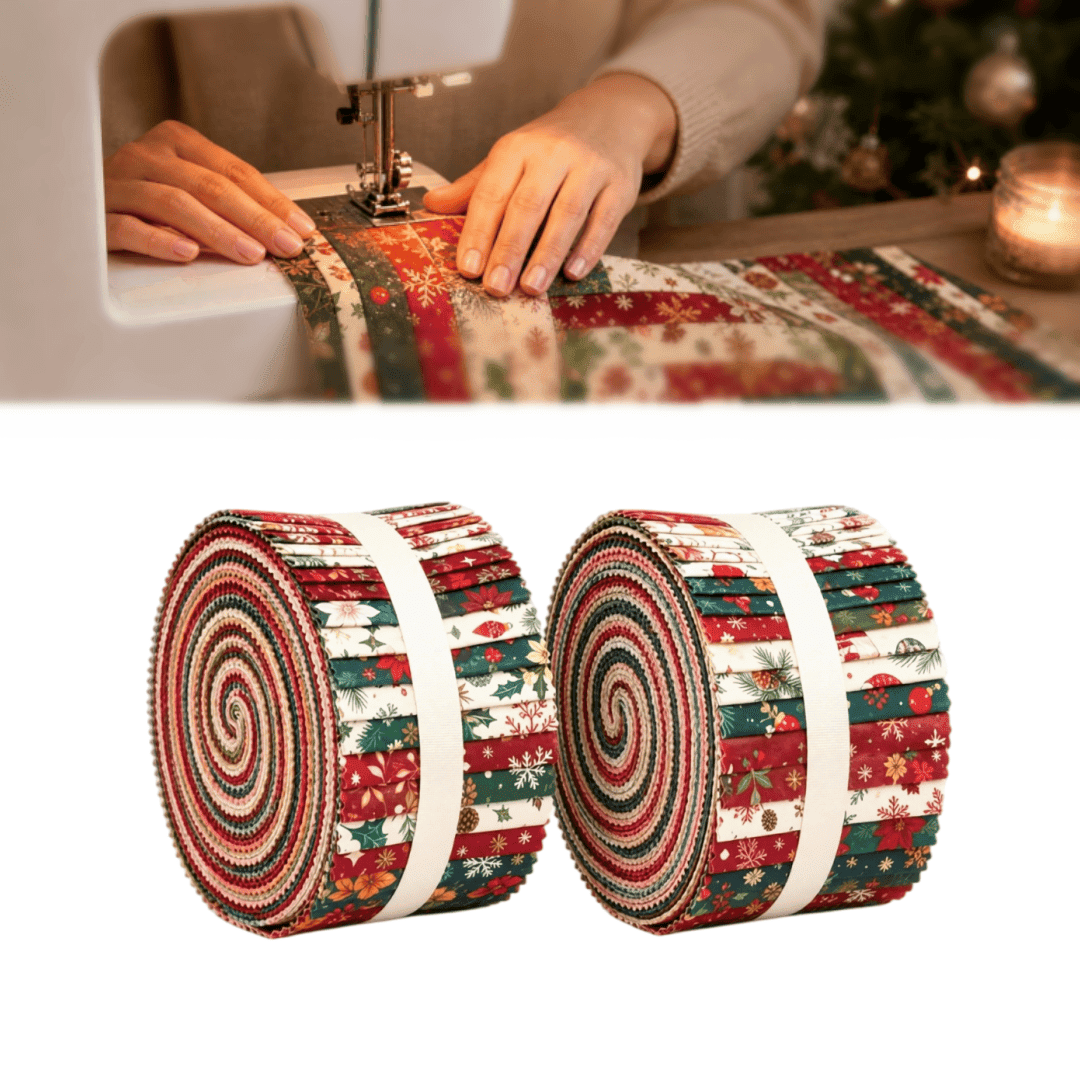 Jelly Roll Fabric for Quilting, Pre-Cut Strips in Vivid Colors ...