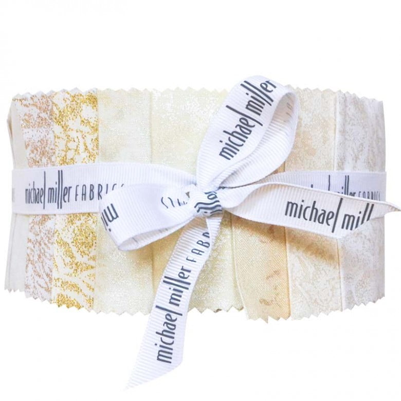 Jelly Roll - Fairy Frost Frosty Michael Miller Fabrics 40pc Design Roll 2.5" Strips Roll-Up Bundle Quilter's Cotton Fabric Precuts (ROLL0163) M494.64
