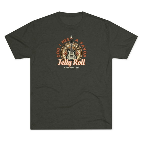 Jelly Roll = God I need a favor - Unisex Tri-Blend Crew Tee
